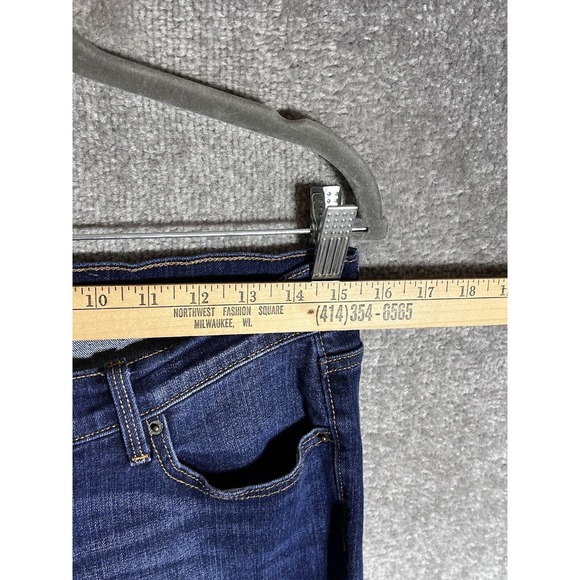 Old Navy Mid Rise Curvy Bootcut Jeans Womens Size 8 Stretch Blue Denim - Picture 6 of 9